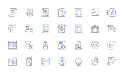 code line icons collection programming syntax vector