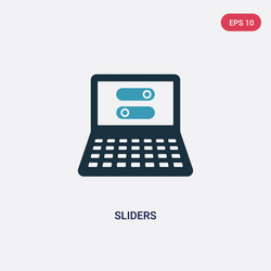 Two color sliders icon from web concept isolated vector