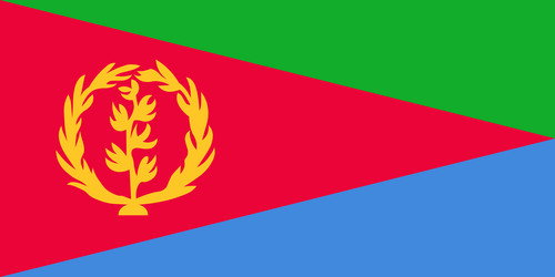 flag of eritrea eritrean national symbol vector