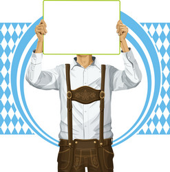 Oktoberfest dirndl and lederhosen in hand drawn Vector Image