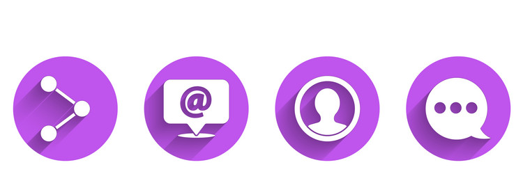 Set share mail and e-mail create account screen vector