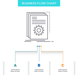 app build developer program script business flow vector image
