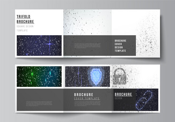 minimal layout of two square format vector image