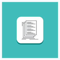 round button for code coding compile files list vector image