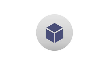 Box cube icon logo product concept vector