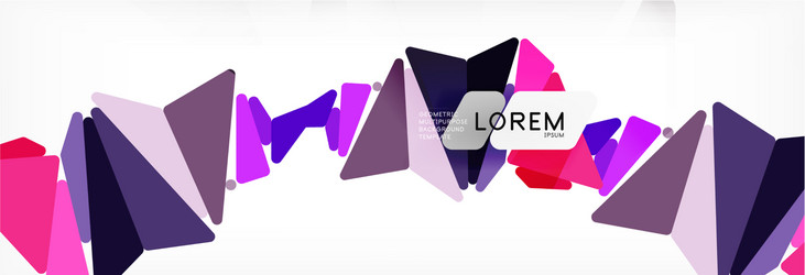 mosaic triangular low poly style abstract vector image