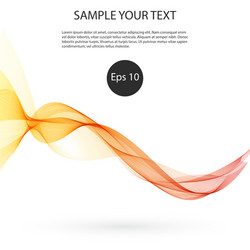 abstract smooth color wave curve flow blue vector image