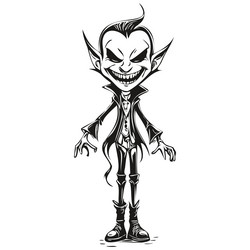 Cartoon Isolated Scary Vampire Character Vector Illustration For Halloween  Stock Illustration - Download Image Now - iStock