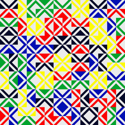 mosaic abstract pattern design vector image