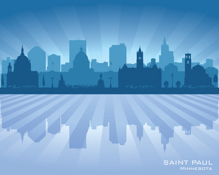 Saint Paul, Minnesota City Map by Inspirowl Design