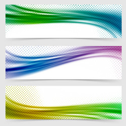 soft smooth abstract bright wave line header vector image