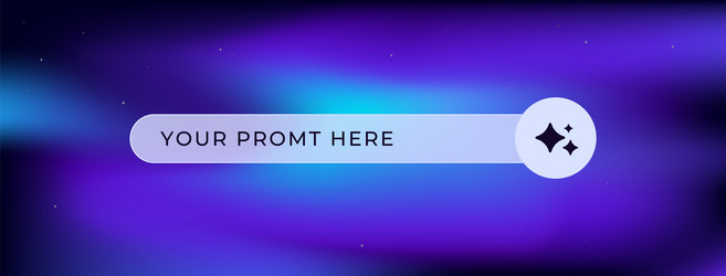 text prompt placeholder with space for custom vector image