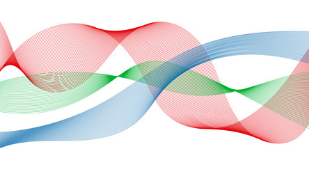 abstract backdrop with colorful wave gradient vector image