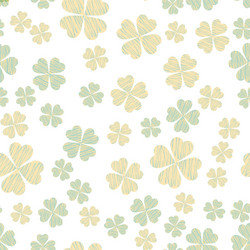 abstract seamless pattern with shamrock vector image