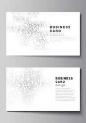 minimalistic abstract layout of two vector image