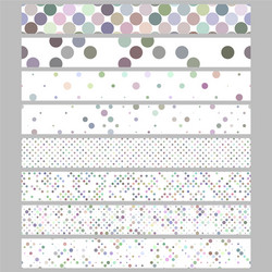 abstract circle pattern web banner background set vector