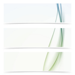abstract modern smooth soft wave line header vector image