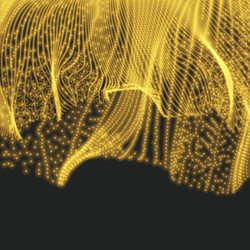 Abstract science technology background 3d grid vector