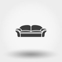 Soft sofa icon Royalty Free Vector Image - VectorStock