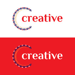 Clever and creative luxury ornament letter c logo vector