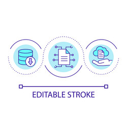 file backup loop concept icon vector image