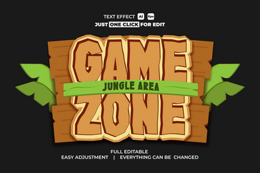 game event text effect editable vector image
