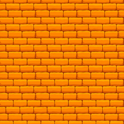 Yellow brick wall seamless texture vector