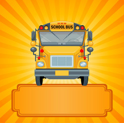 Yellow school bus Royalty Free Vector Image - VectorStock