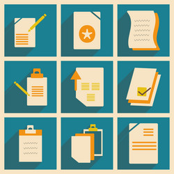flat with shadow concept and mobile application vector image