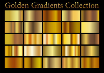 gold gradient set background icon texture vector image