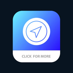 Location map pointer pin mobile app button vector
