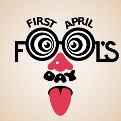 First april fools day vector