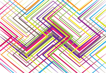 geometric structure network chaotic jumble vector image