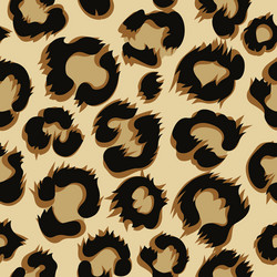 Leopard Print Seamless Pattern vector image