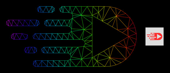 spectral gradient polygonal mesh play function vector image