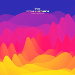 abstract wavy background with dynamic effect vector image
