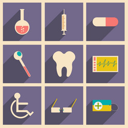 flat with shadow concept and mobile application vector image