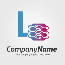 programming code and technology logo template vector image