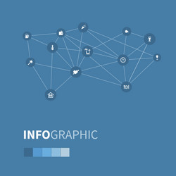 set of simple icons element vector image