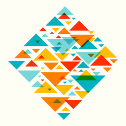 Abstract geometric background - multicolor vector