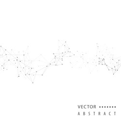 Connection dots and lines background minimal vector