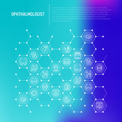 Ophthalmologist seamless pattern Royalty Free Vector Image