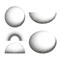 Gradient Circle Pattern - Noise & Dots vector image