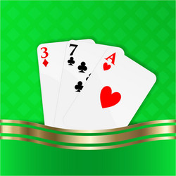 playing cards background vector