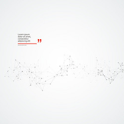 connection dots and lines background minimal vector image