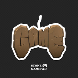 Gaming icon isolated gamepad logo vector