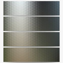 abstract hexagonal headers set blurred design vector image