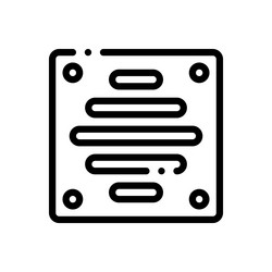 extractor icon thin linear style design isolated vector image
