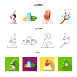 isolated object of and symbol set s vector image