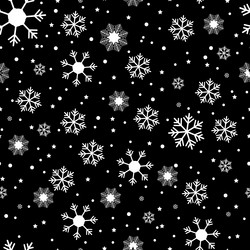 snowflake simple seamless pattern abstract vector image